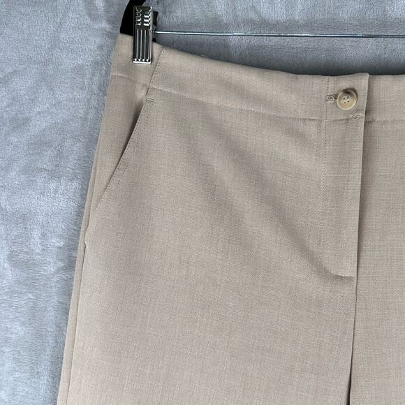 J McLaughlin Pants Womens 14 Tan Plus Straight Leg Trouser Elastic Waist Career - Picture 4 of 14